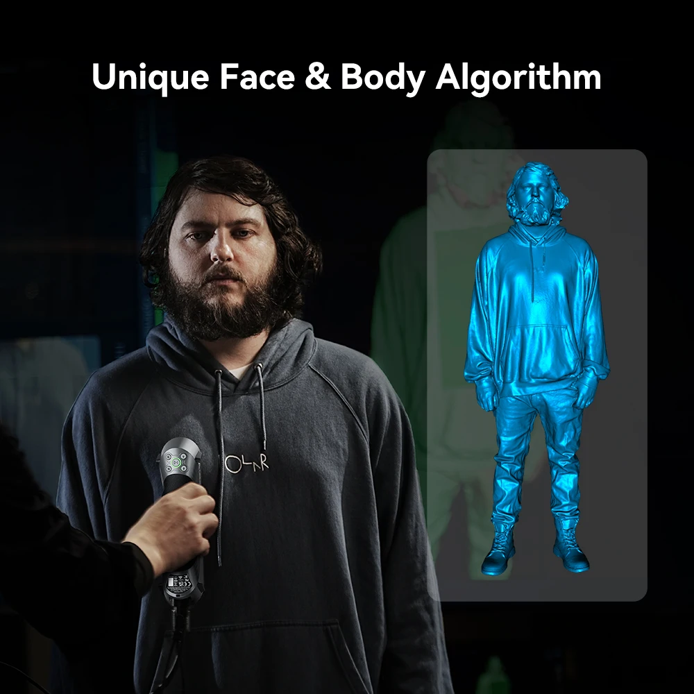 Creality 3D CR-Scan Raptor 휴대용 소비자 3D 스캐너, 블루 라이트 및 NIR 60fps 고속 스캐닝, 24 비트 풀 컬러 스캐닝