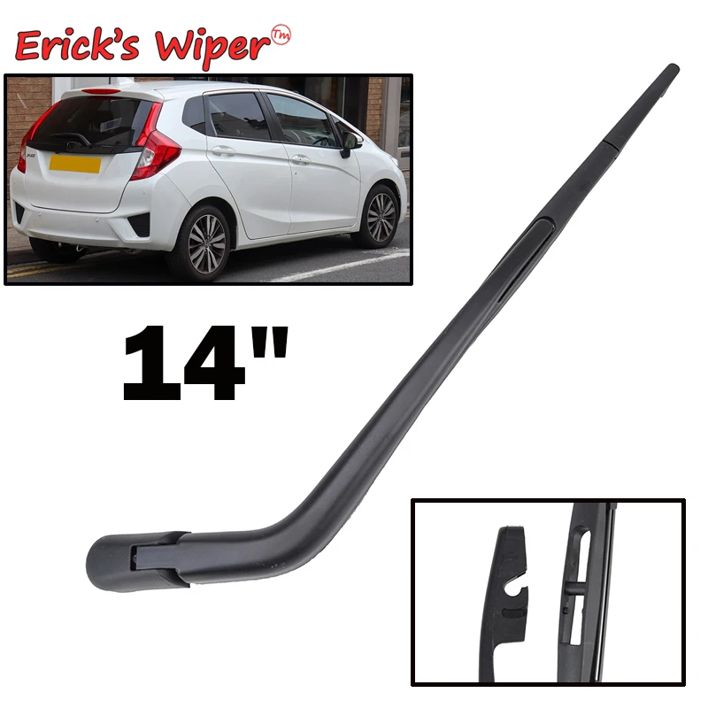 Ener'S Wiper 14 "Spazzola Tergicristallo Posteriore E Braccio Per Honda Fit Jazz Gk Gh Gp 2013 - 2020 Parabrezza Parabrezza Portellone Spazzola Per Fi