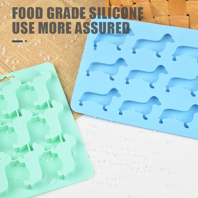 3D Dachshund Silicone Mould Chocolate Cake Mould-Perfect for Beer Icing, Party DIY Fudge, Baking and Cooking Decorations!