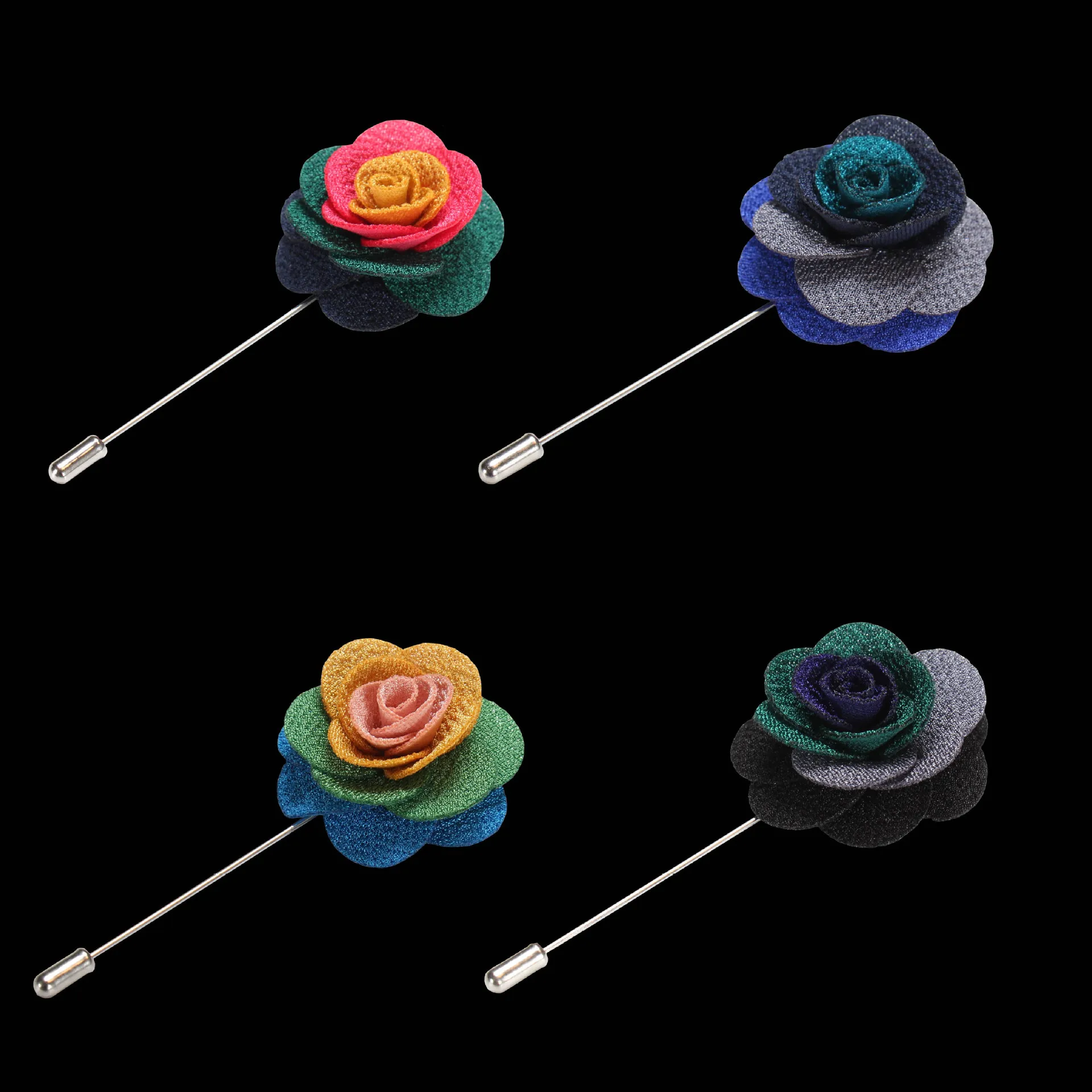 Broche Lapela AN KINGPiiN - Cetim Esmeralda Para Noivos