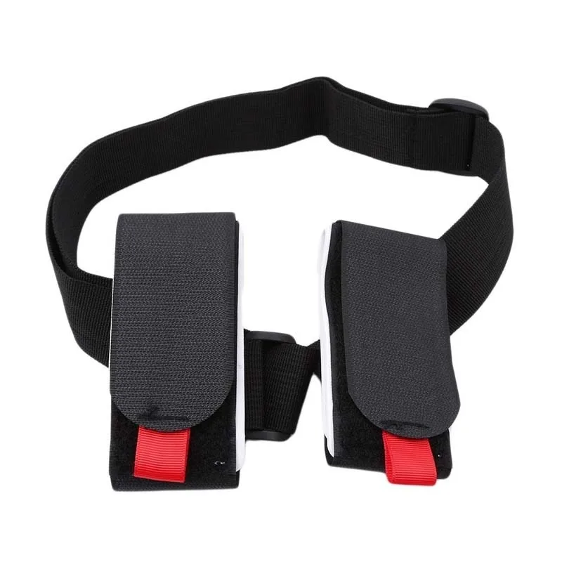 Nylon Skiing Pole Shoulder Hand Carrier Lash Handle Straps Adjustable Buck Hook Loop Protecting Black Nylon Ski Handle Strap Bag 4