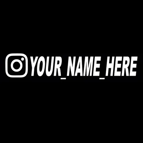 User Name Custom Personalized Instagram Vinyl Decals Motorcycle for Instagram FACEBOOK Customization Needs Remarks Car Sticker - Image 6