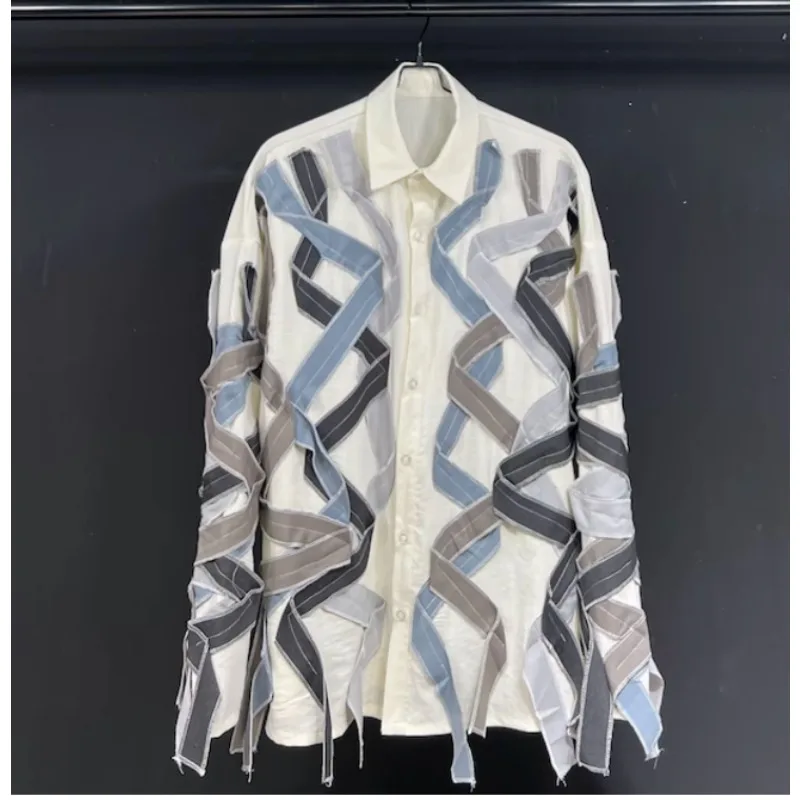 

Оригинальная дизайнерская Свободная Повседневная рубашка SuperAen на весну и осень, модная рубашка с длинным рукавом, женские топы