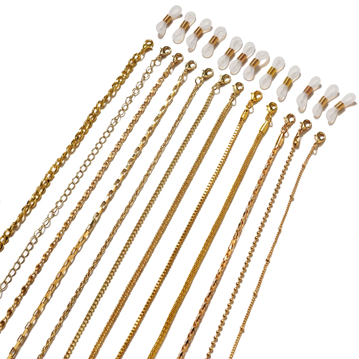 Women Fashion Pearls Sunglasses Chains Gold Eyeglasses Chains Sunglasses Holder Necklace Eyewear Retainer Accessories - 3