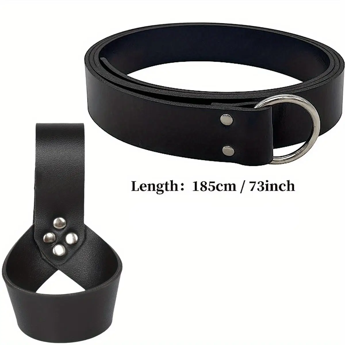 Mittelalterliches PU-Leder Schwert Dolch Holster Rapier Scheide Halter Wikinger Ritter Assassin Krieger Piraten Kostüm Cosplay Requisiten – Detail 4