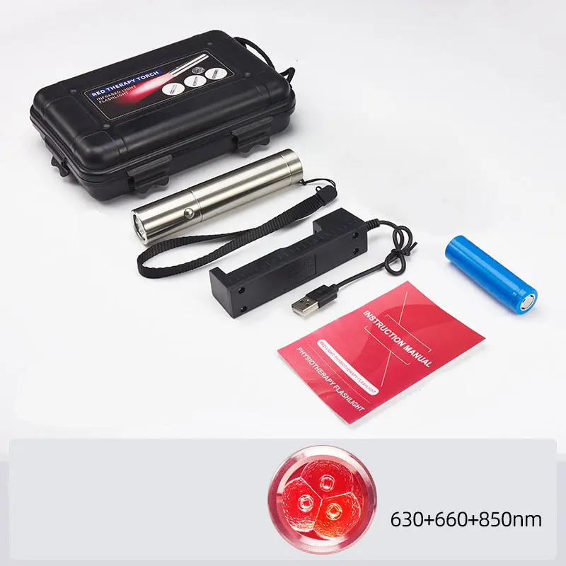 Premium Handheld Red Light Therapy Torch – Deep Tissue Pain Relief, Muscle Recovery & Skin Rejuvenation