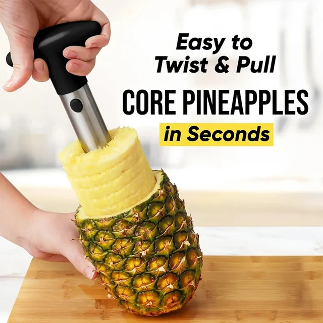 Stainless Steel Pineapple Peeler & Spiral Slicer 2