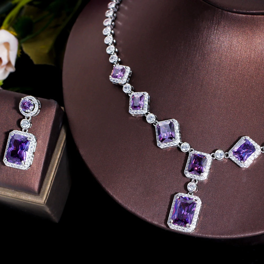 Purple necklace-sets - Jaipur Mart - 3818194