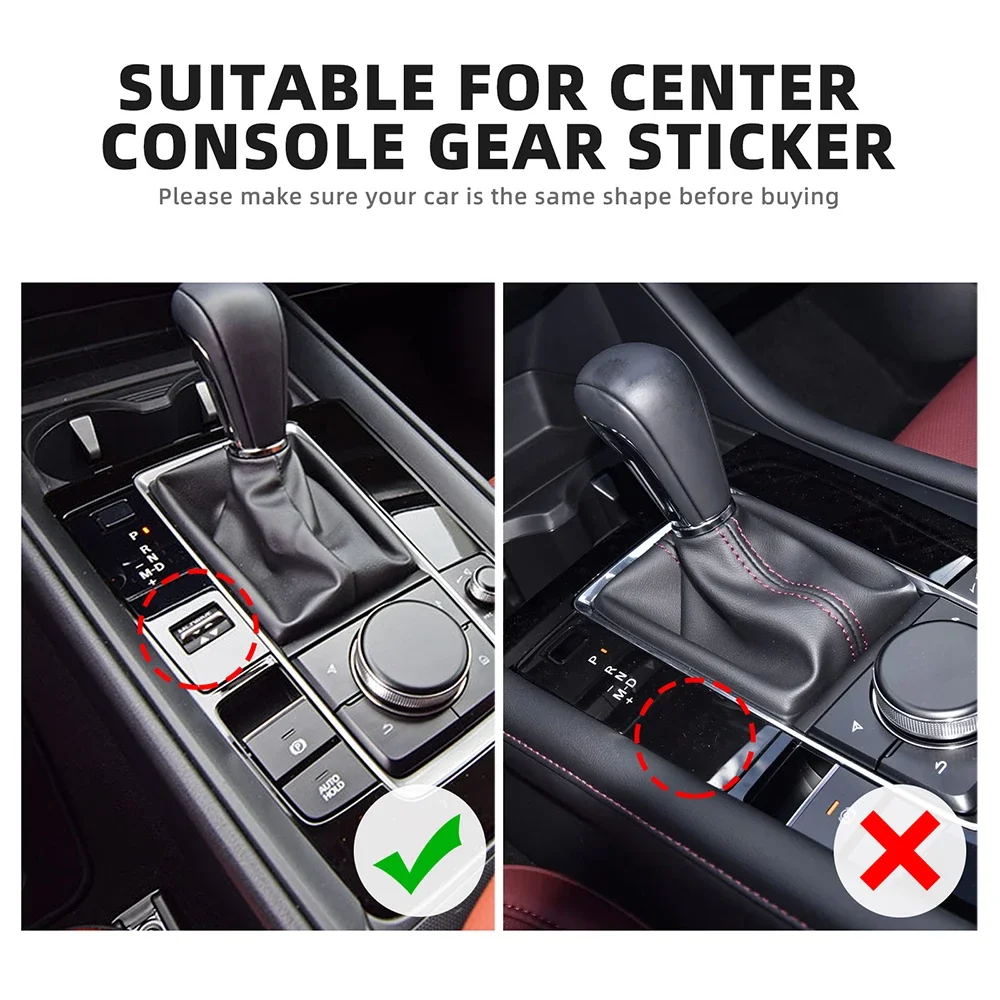 MEIZIYU Cache Porte-Gobelet Console Centrale Fibre De Carbone – Pour Mazda 3 AXELA 2020-2023, Décoration Intérieur Anti-Rayures Protection Élégante
