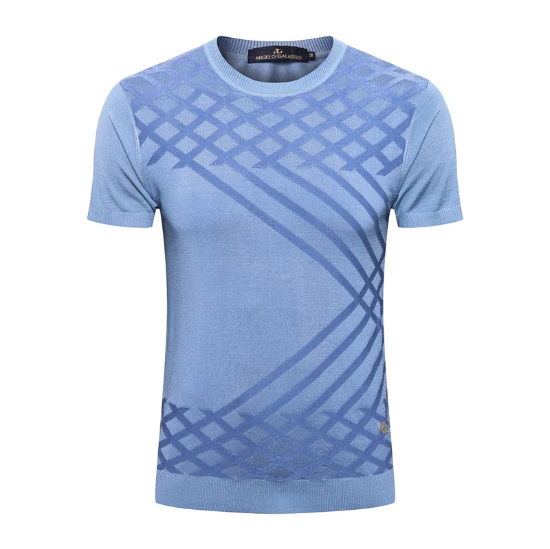 

BILLIONAIRE OECHSLI Shirt silk men 2023 summer new short sleeve breathable Casual thin crew neck high quality big size M-5XL