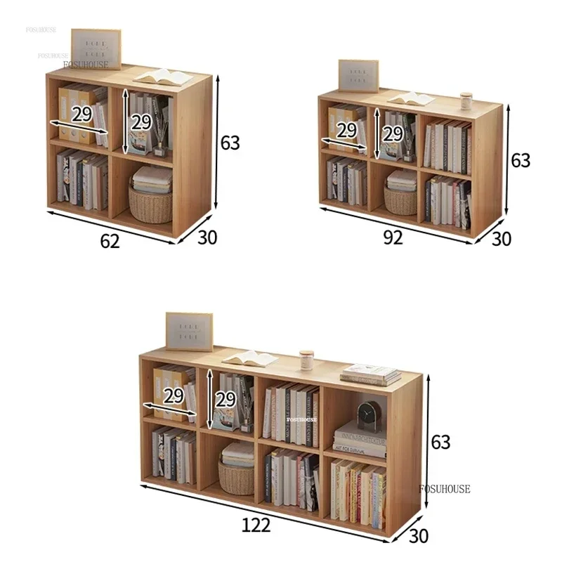 Modern Simple Children's Bookcases Floor Rack Storage Cabinet Children's Furniture Creative Living Room Narrow Lattice Bookshelf