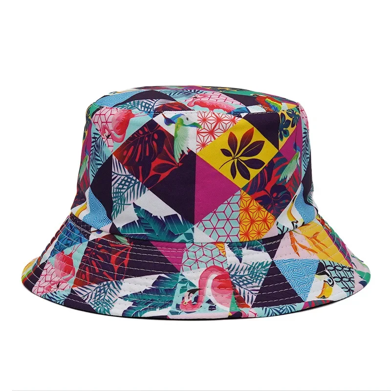 Summer Graffiti Bucket Hat for Women Men Skull Floral Outdoor Foldable Bob Fisherman Hat Girls Gorros Panama Sun sun hats fisherman hat denim bucket hats sunscreen hats camping hats bucket hats sun hat