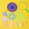 15/28Pcs Blowing Bubble Tool Soap Bubble Wand Set Water Blowing Toys Outdoor Kid Fun Toys Parent-child Interactive Toy 3