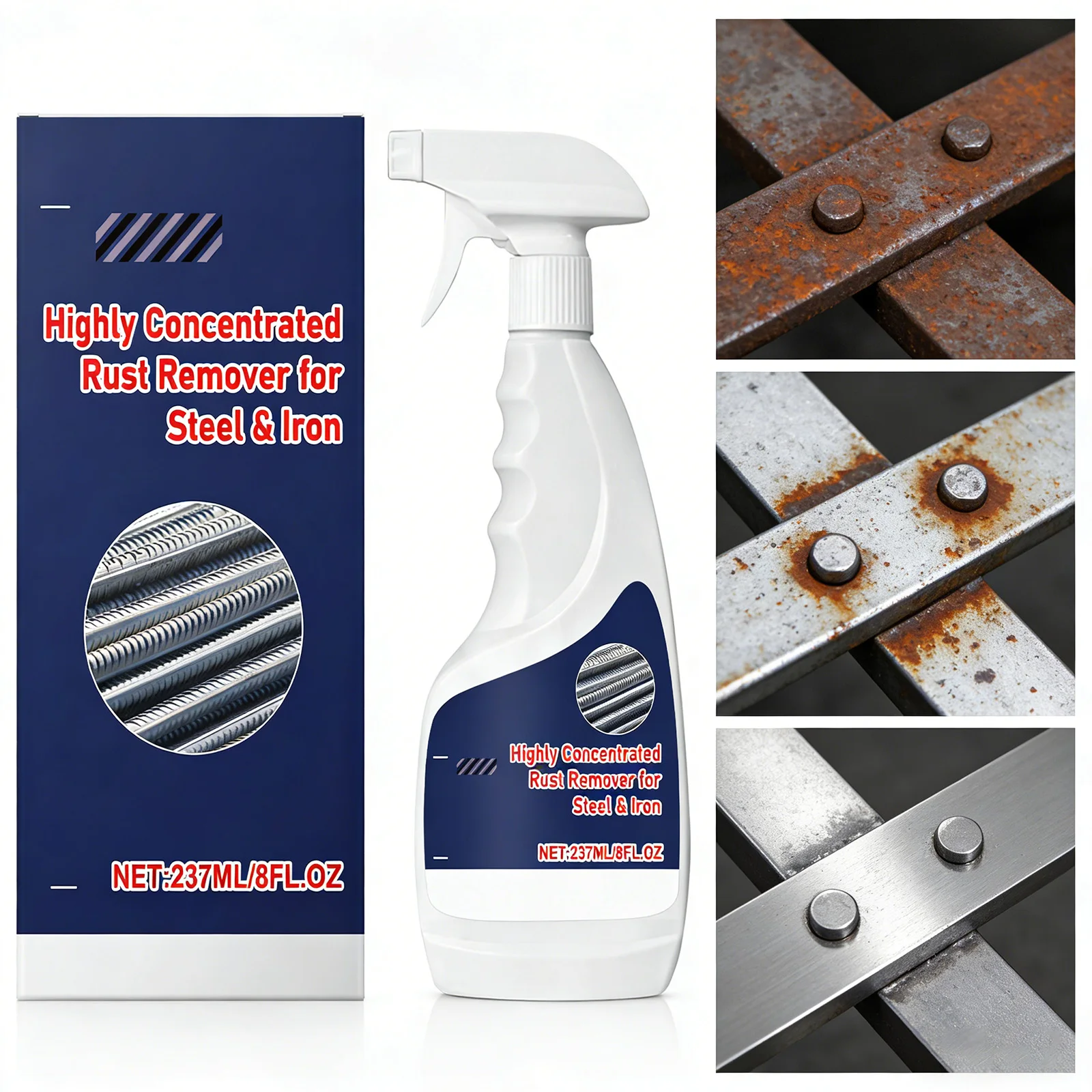 237ml Fast Rust Remover for Stainless Steel & Metal Quick Rust Removal ...