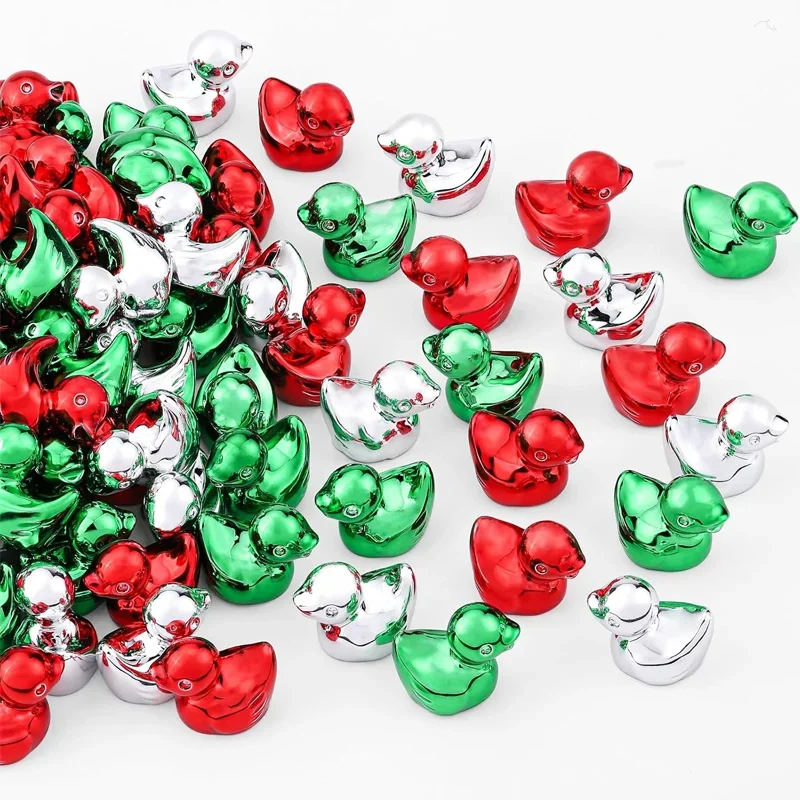 10-100pcs Mini Colorful Electroplate Ducks Miniatures Tiny Animal Figures for Micro Landscape Home DIY Craft Garden Decoration 4