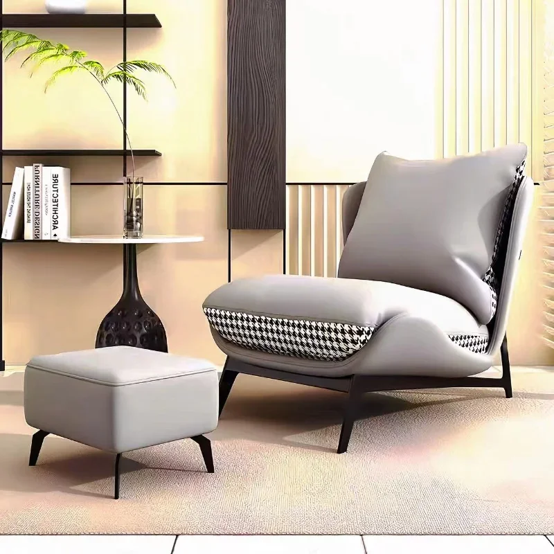 Italian Minimalist Living Room Tiger Chair, Nordic Single Sofa Chair, Modern Simple Balcony Leisure Designer Lounge Chair