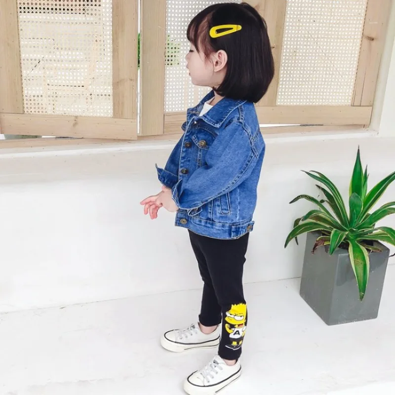 Girls Boys Denim Jacket Korean Style Loose Kids Spring and Autumn Clothing 2024 New Children Jacket Baby Top Fashion Clothing 3