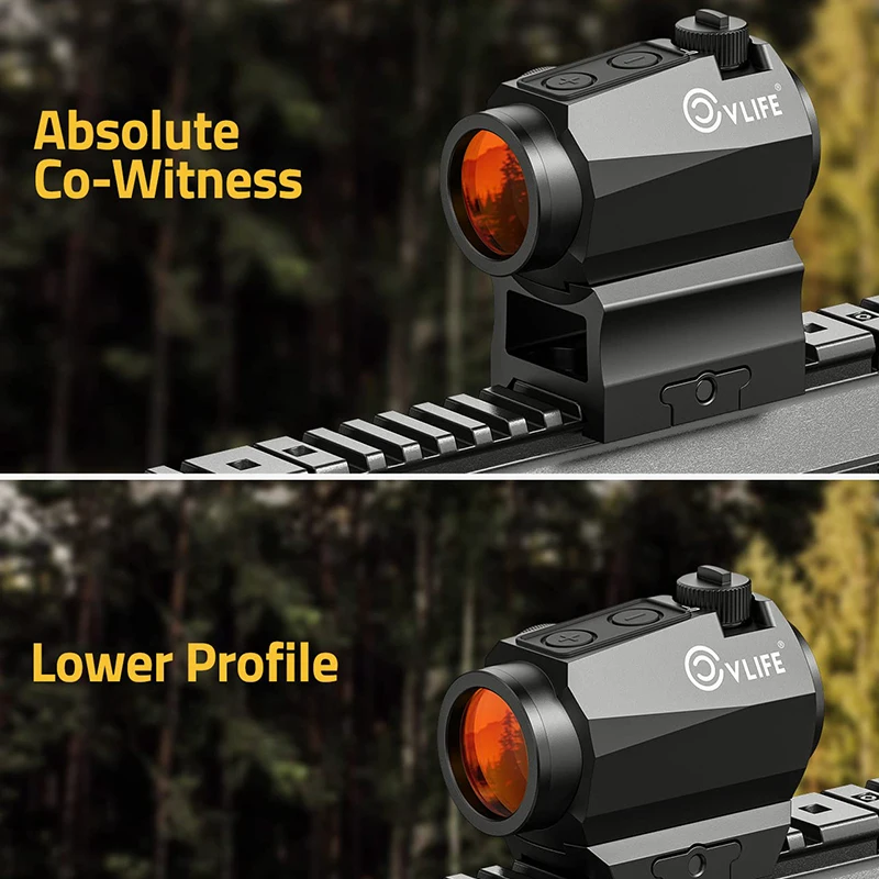 シェイプコアDVD３点付き CVLIFE Rifle Red Dot 2 MOA Sight Scope JackalHowl Motion