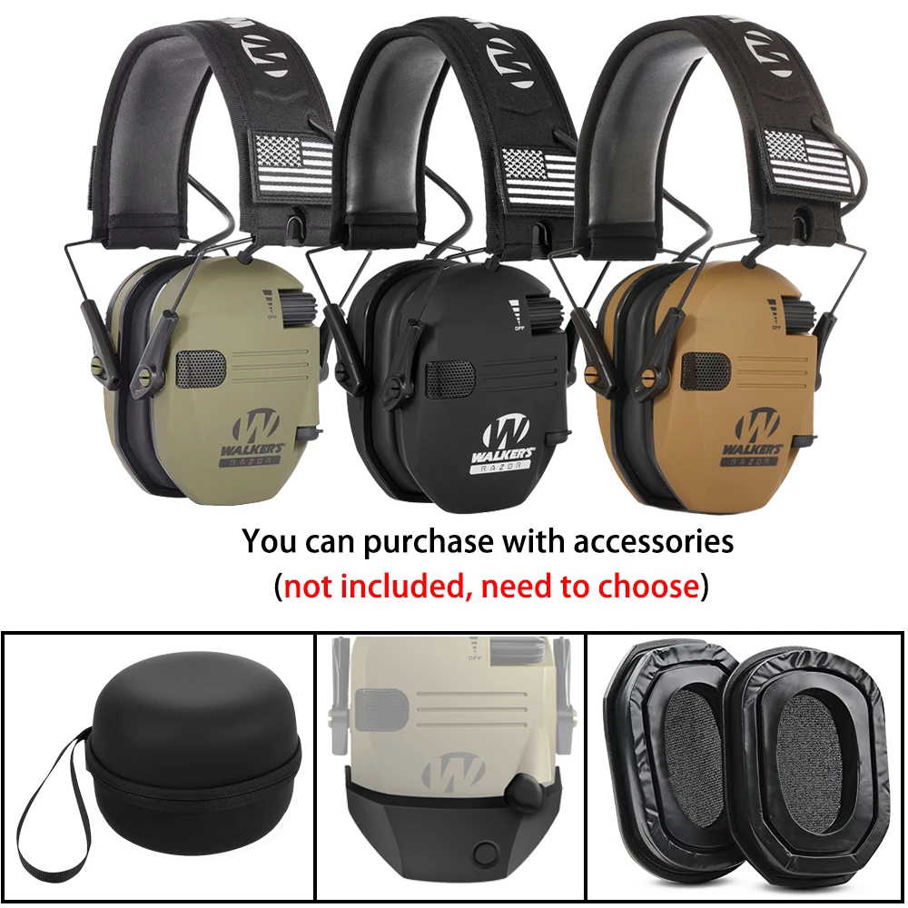 Shooting Ear Protection Safety Earmuffs Noise Reduction Slim Shooter Electronic Muffs Hearing Protector for Hunting NRR23dB - Image 2