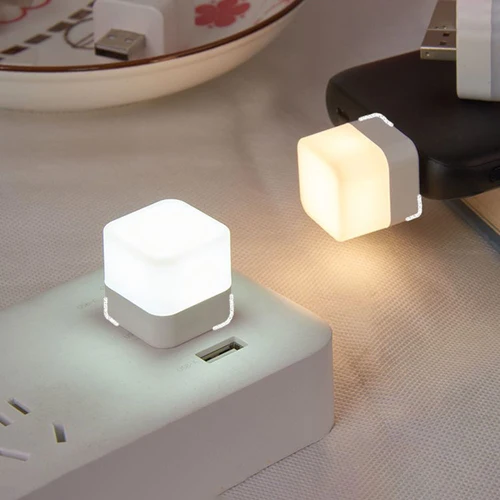 USB 플러그 램프 미니 야간 조명, 컴퓨터 모바일 전원 충전 작은 책 램프 LED 눈 보호 광장 독서등, 1 개 2
