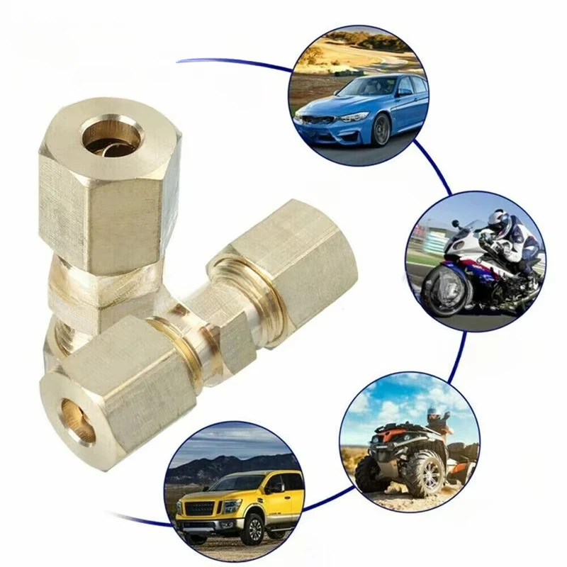 Lot De 5 Raccords De Tuyauterie En Laiton, Tête Hexagonale (1/2" Mâle NPT, Mâle, Lot De 5