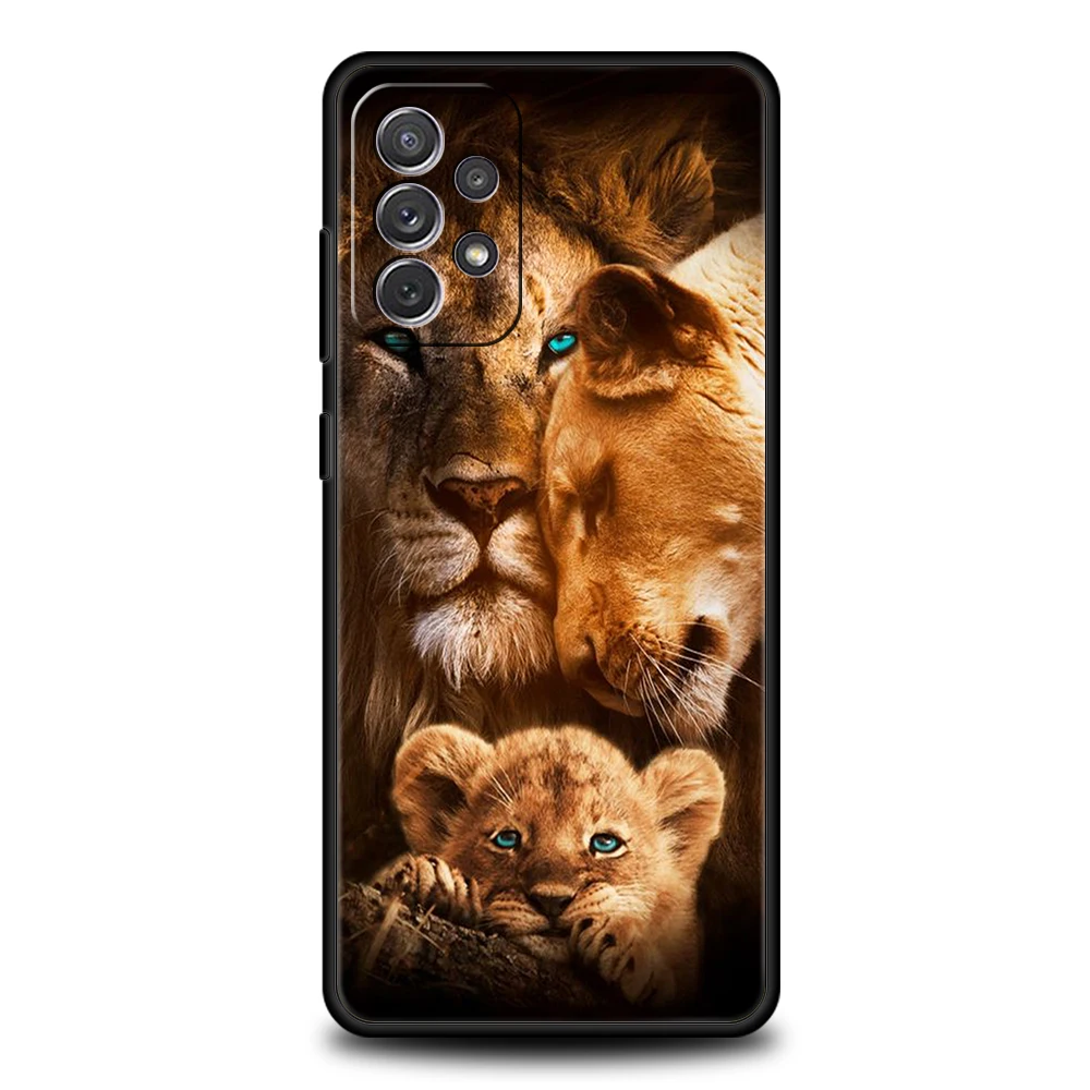 Der Löwe Handyhülle für Samsung Galaxy A15 A14 A25 A54 A34 A51 A71 A72 A73 A32 A52 A52S A11 A21S A31 A41 5G Soft Shell Capas Bag – Detail 3