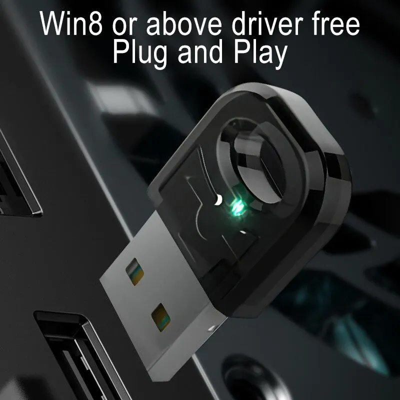 Wireless Mouse Bluetooth 5 Adapter Wireless Music Receiver Transmitter Mini Portable Shared File Automatic Recognition Connection
