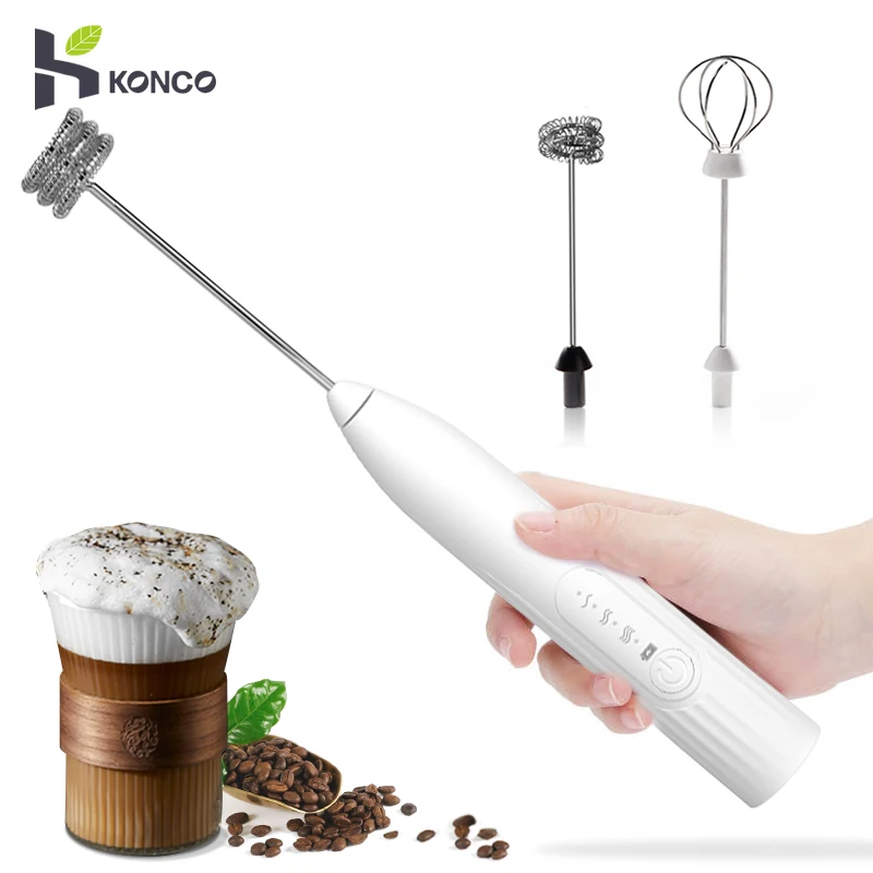 Milk Frother Electric Rechargeable  Usb Rechargeable Foam Milk Beater -  Milk Frother - Aliexpress