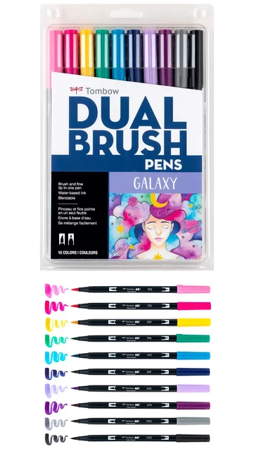 Tombow ABT Dual Water Brush pen & Fine Tip Pen Professional Calligra –  AOOKMIYA