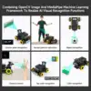 Yahboom 4WD Raspbot V2 AI Robot Car Kit Based on Raspberry Pi 5 for Beginners Educational Toy ROS2-Humble Python Programming Set 4