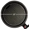 Smokeless Indoor Electric BBQ Grill with Glass Lid, Dishwasher Safe, Nonstick, Adjustable Temperature, Fast Heat Up, Stainless 2