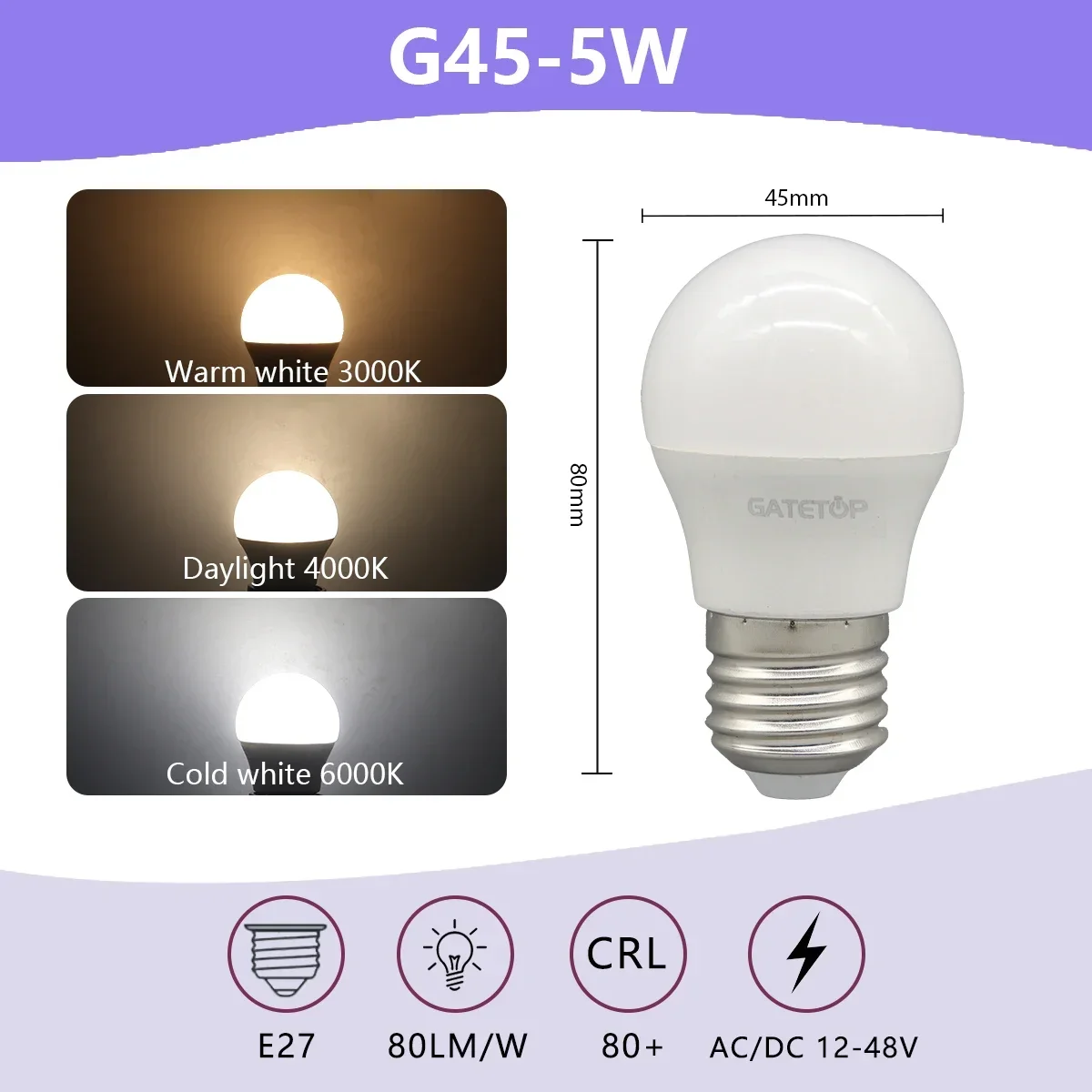 5W E27