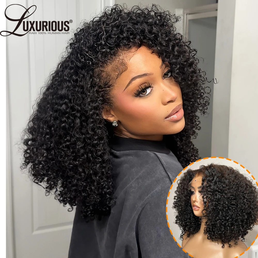 Vietnam Glueless Latin Curly Human Hair Wig Bleached Knots 360 Pre-Cut Lace Wig Wear And Go 13x4Lace Frontal Human Hair 250%