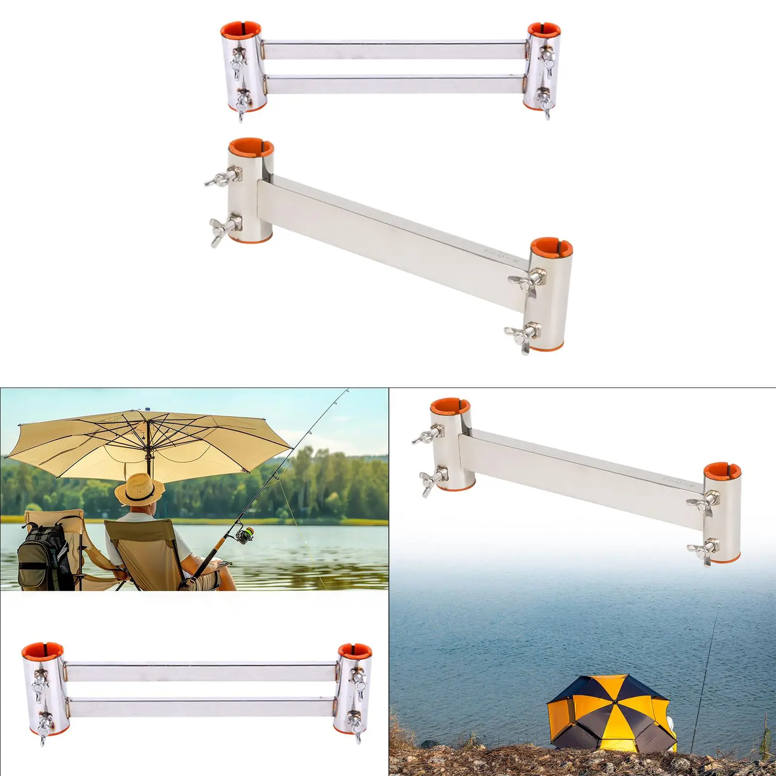 Fishing Umbrella Stand Adjustable Stainless Steel Fishing Umbrella Mount