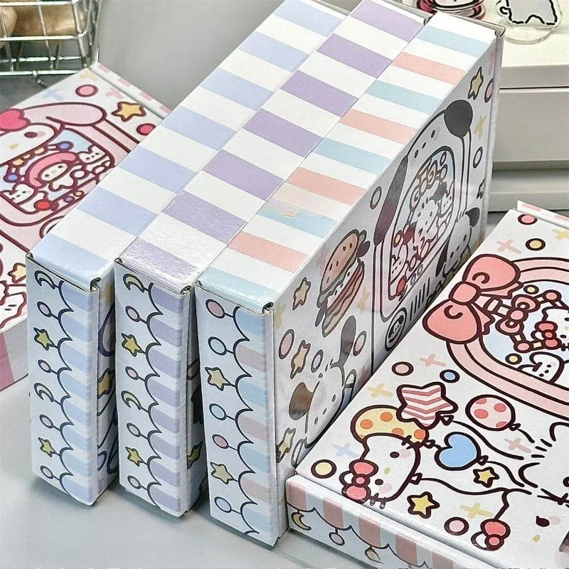 5pcs/set Japanese Sanrio Kawaii Kuromi Cute Packaging Box Christmas Decor Gift Boxfor Jewelry Candy DIY Handmade Soap Packing