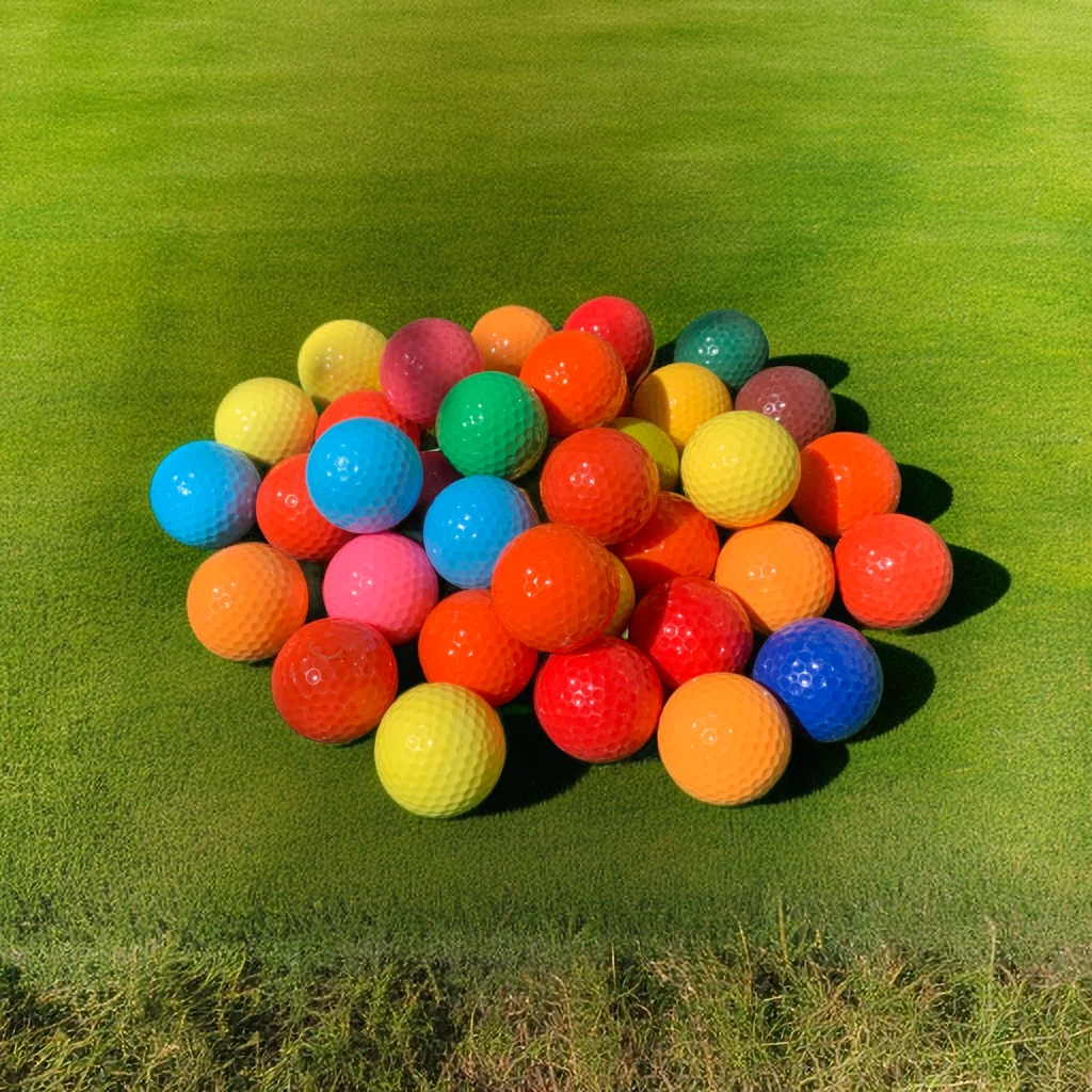 12 colored golf balls, factory tail goods, golf competition balls, two-layer balls, long-distance balls, random colors