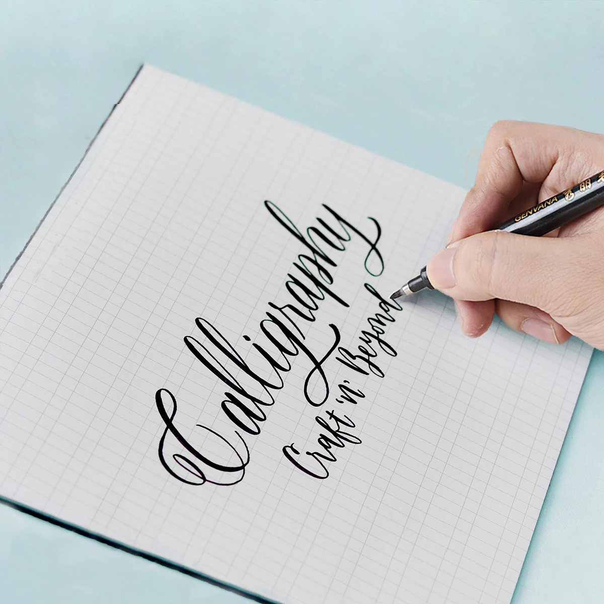 Eco-Friendly Refillable Calligraphy Brush Pen Set with Black Ink for Artistic and Everyday Use