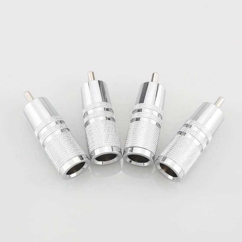 OR11R 4Pcs RCA ε ÷ 8Mm ̺    Ŀ Hifi AV ̺ Ŀ Ʈ