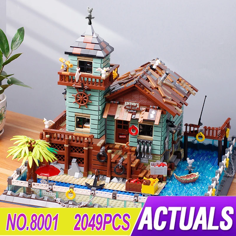 

KingBlocks K8001 совместимый 21310 рыболовный домик Модульные строительные блоки кирпичи развивающая головоломка игрушка подарок на день рождения