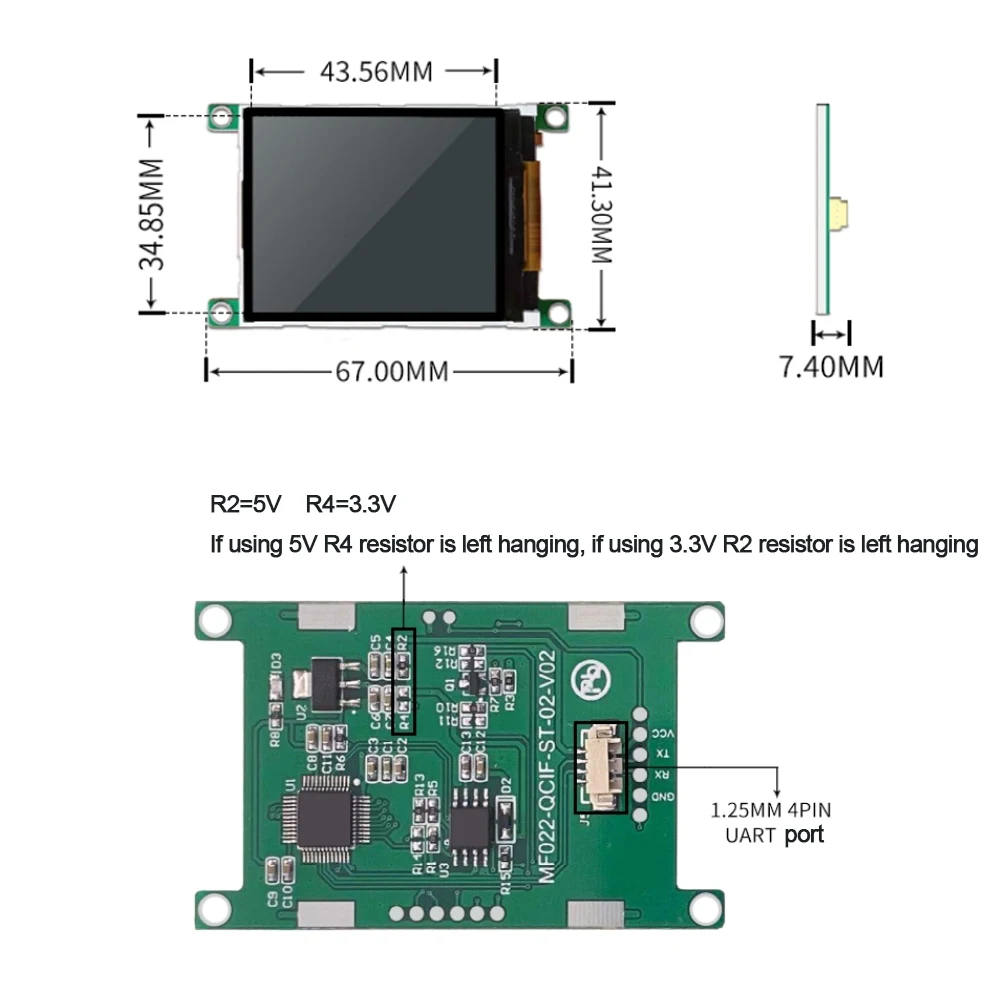 MF022  ۲ ׸  HMI  ڵ ̺ UART  ÷ 176*220