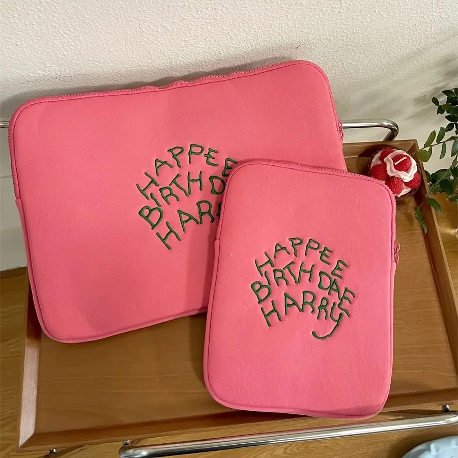 Pink Laptop Case Laptop Sleeve For MacBook Air/Pro 13-15.6 inch For Xiaomi/Dell，Cute shockproof tablet Sleeve Ipad case 9-11inch
