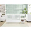 4-in-1 Convertible Crib and Changer, Bianca White w/Natural 2