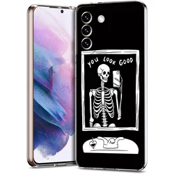 Soft Silicone Clear Skeleton Design Phone Case - Samsung S8 (B7)