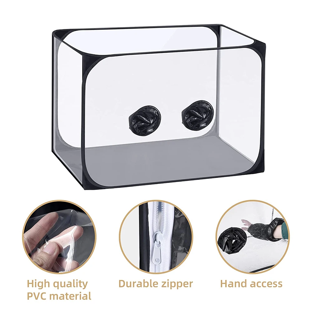 35.8 "X 23.2" X 22.8 "Still Air Box Pop Up Mushroom Grow Tent Kit Portable Mushroom Growing Container Spore Forniture Per L'Orticoltura