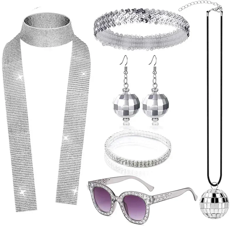 Le - Set Di Accessori Per Costume Hippie Da Donna 6/7 Pezzi