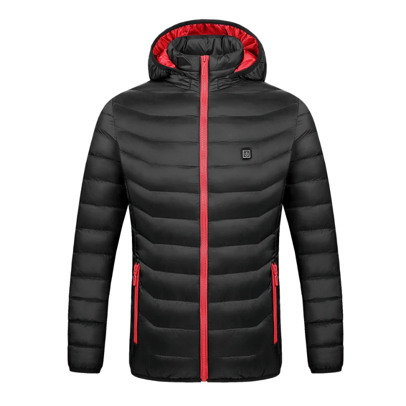 Heating jacket Intelligent constant temperature USB heating cotton jacket Hooded heating warm cotton jacket for men and women