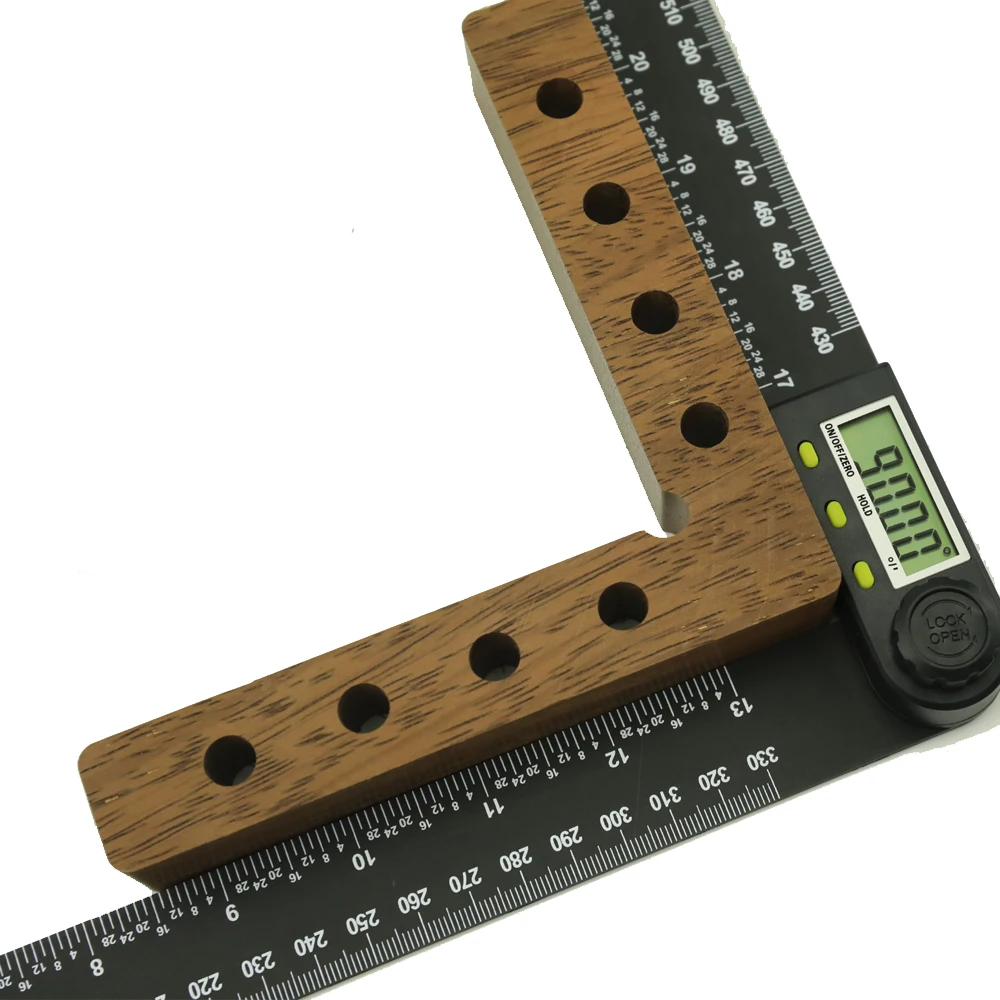 12'' 300mm Digital Angle Ruler Electronic Angle Meter Electronic Protractor Goniometer Digital Angle Gauge 6