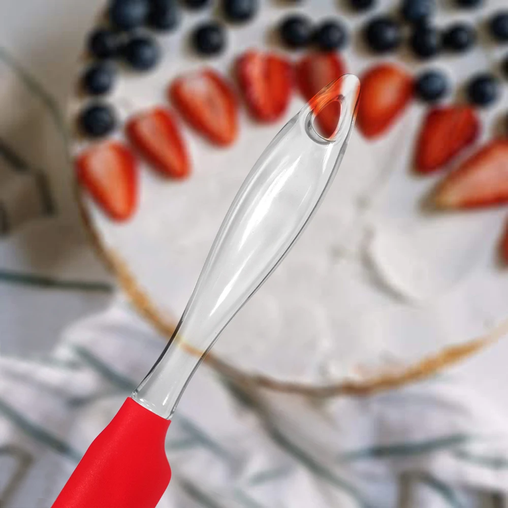 EHZ Silicone Spatulas Large Medium Rubber Butter Cake Cream Spatulas Heat Resistant Non-stick Mixing Batter Jars Baking Tools