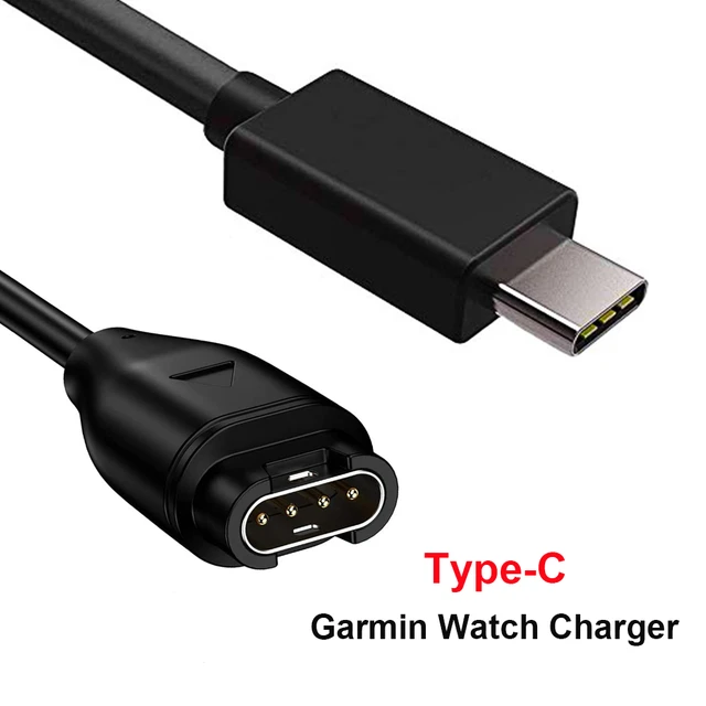 Câble de Chargeur avec Adaptateur Femelle de Type C Compatible avec Garmin  Montre Fenix 7 7S / Fenix 6 6X / Forerunner 55 245 / Approach S10 S62 S60 /  Venu 2 2S / Vivoactive 4 3 / Quatix/Instinct : : High-Tech