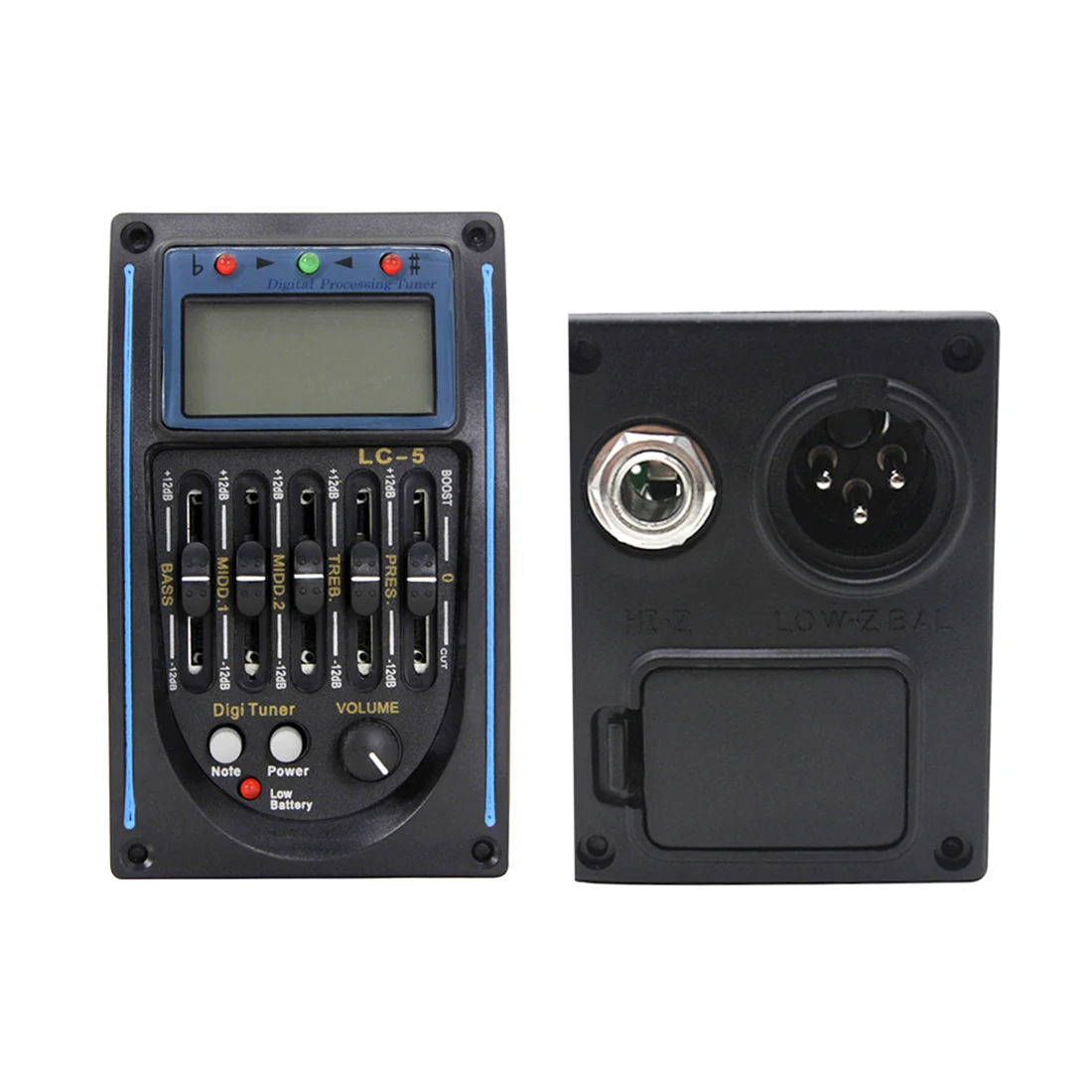 4/5 Band Classical Acoustic Guitar Pickup Musical Instrument Accessories EQ Equalizer Preamp Volume Mid Treble Bass Control